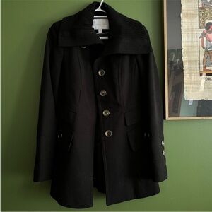 Jessica Simpson Classic Black Pea Coat